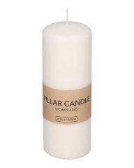 Excellent Houseware Pillar Candle White 55 x 150 mm